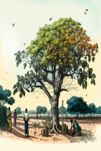 Cashew trees is a forest plant and environmental superhero